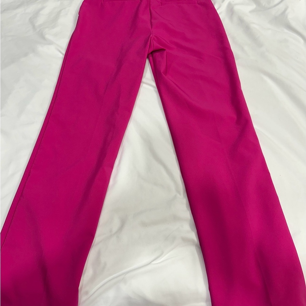 Vibrant Pink Straight Leg Women's Pants